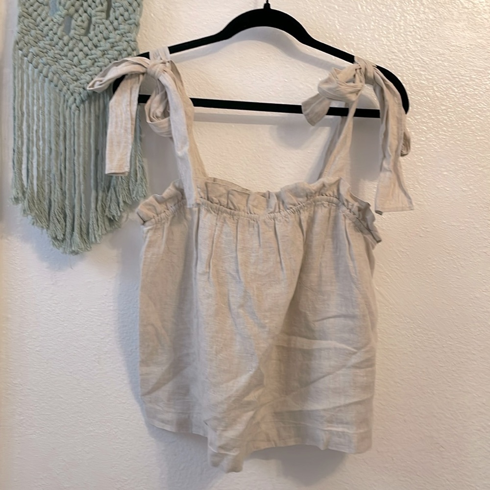 J Crew Linen tank top